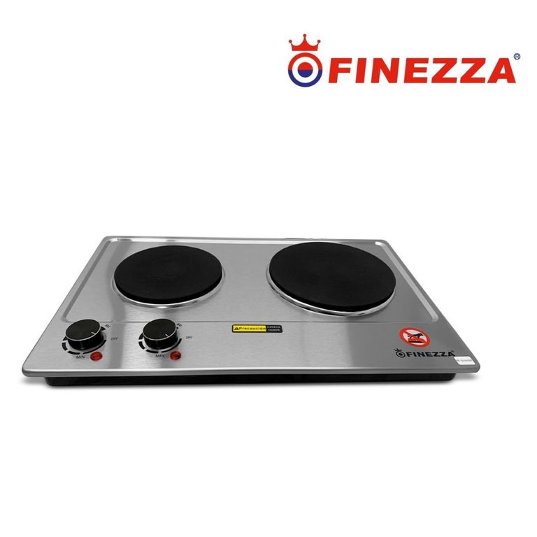 Cocina eléctrica acero inoxidable 2500 W 2 hornillas FZ-320H2CE