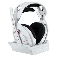 LOGITECH G - Audífonos inalámbricos con micrófono Astro A50 LIGHTSPEED + estación base Blanco