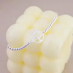 CLEO JOYAS & ACCESORIOS - Pulsera Abundancia Regulable Plata