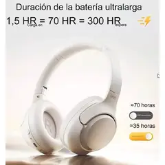 QCY - Audifono H4 Over Ear 70H Blanco 2026