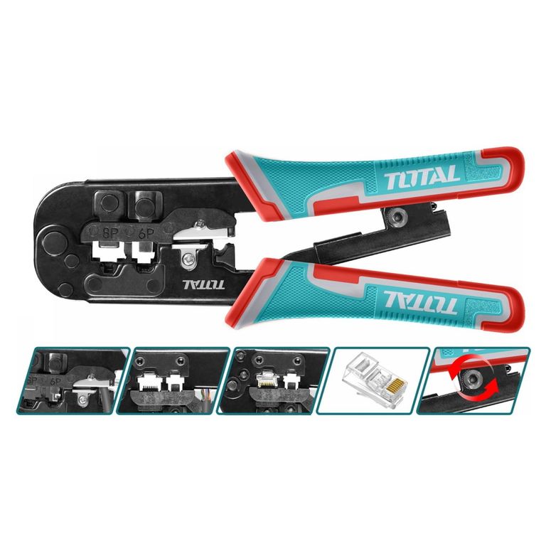 Alicate pinza crimpadora 8 industrial