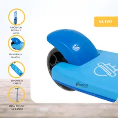 EBABY - Scooter Unidireccional para Niños «ROLLER» Blue