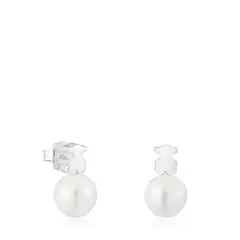 TOUS - Arete Tuyo De Plata 1ªley Oso10Mm Perla