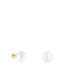 TOUS - PENDIENTES ORO 1 LEY PERLA CULTIVADA