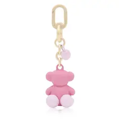TOUS - LLAVERO METAL BOLD BEAR ROSA-MULTI