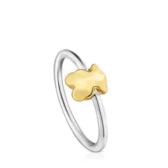 TOUS - Sortija Oso Bañado En Oro 7.5Mm