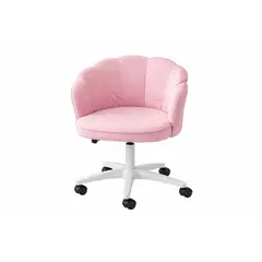 GENERICO - Silla Tocador Giratoria Escritorio Acolchada Ergonómica Ajustable Ruedas Base Estudio 190366