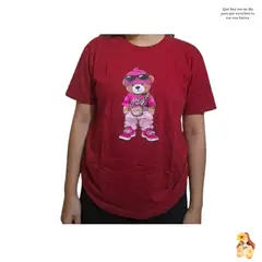 GENERICO - Polo con diseño de oso estilo juvenil