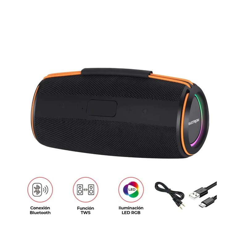 PARLANTE BLUETOOTH MX302 Boomer Sonido Potente, RGB LED y TWS
