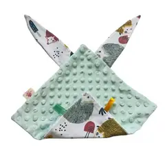 LA TIENDITA DE ALE APRENDE JUGANDO - Manta de apego La tiendita de Ale - Orejitas Verde - Hecho en Perú