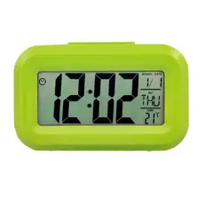 GENERICO - Reloj Despertador Digital - Alarma - con Calendario y Temperatura - Sensor de Luz ( Dia - Noche)