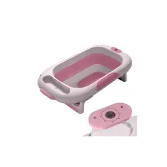 BABY - Bañera Atlantic Rosa - El baño más tecnológico, grande y divertido para tu bebé DELUXE
