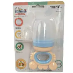 SANTOLEE - Chupón Alimentador De Fruta Para Bebé Con Tetina De Repuesto Mod.Cangrejo