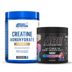 APPLIED NUTRITION - Creatina 500 g + Pre-entreno ABE 30 servicios - Candy Ice Blast