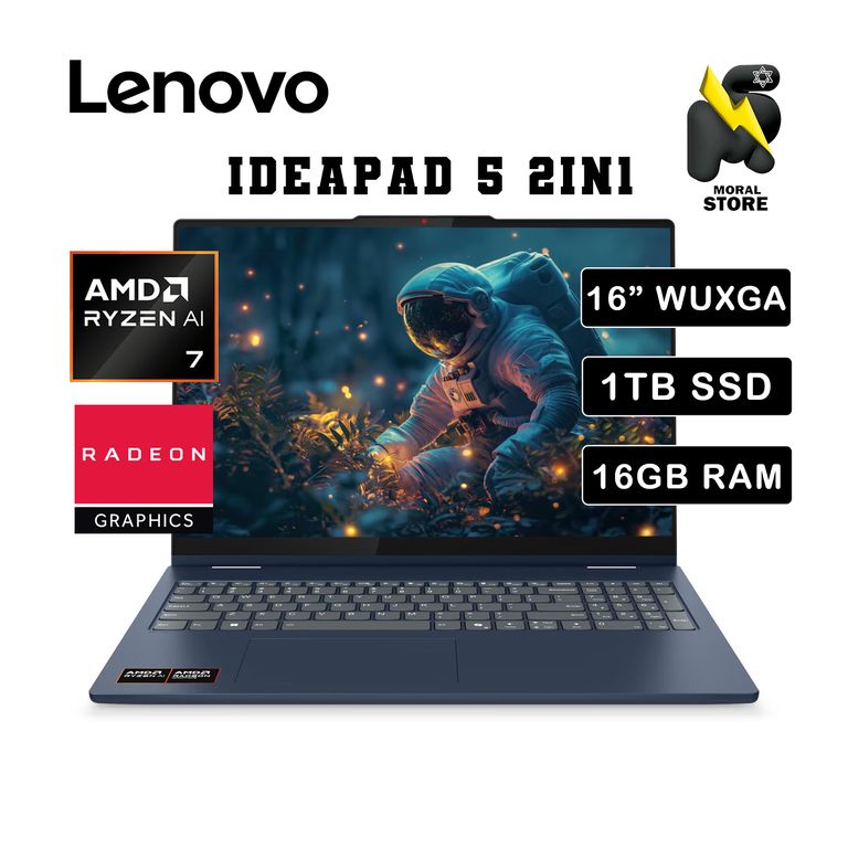 LAPTOP IDEAPAD 5 2 EN 1 16AKP10/AMD RYZEN AI 7 350 /16 GB RAM /1 TB SSD/16 WUXGA TÁCTIL