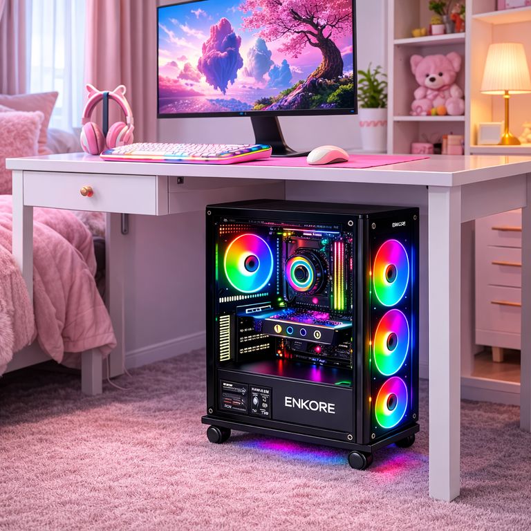 Soporte CPU con Ruedas Ajustable Base para Torre PC 22-28 cm Metal