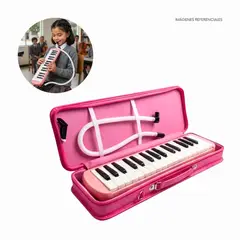 CALIFORNIA - Melódica de 32 teclas "California" - Color Rosa con Estuche Rígido