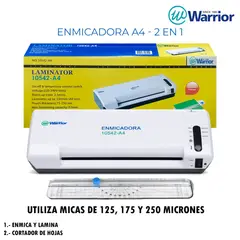 WARRIOR - Enmicadora Laminadora A4 - 2 en 1