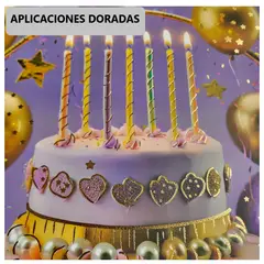 GENERICO - Kit x3 Bolsas de Regalo 32 cm con 3 diseños de cumpleaños