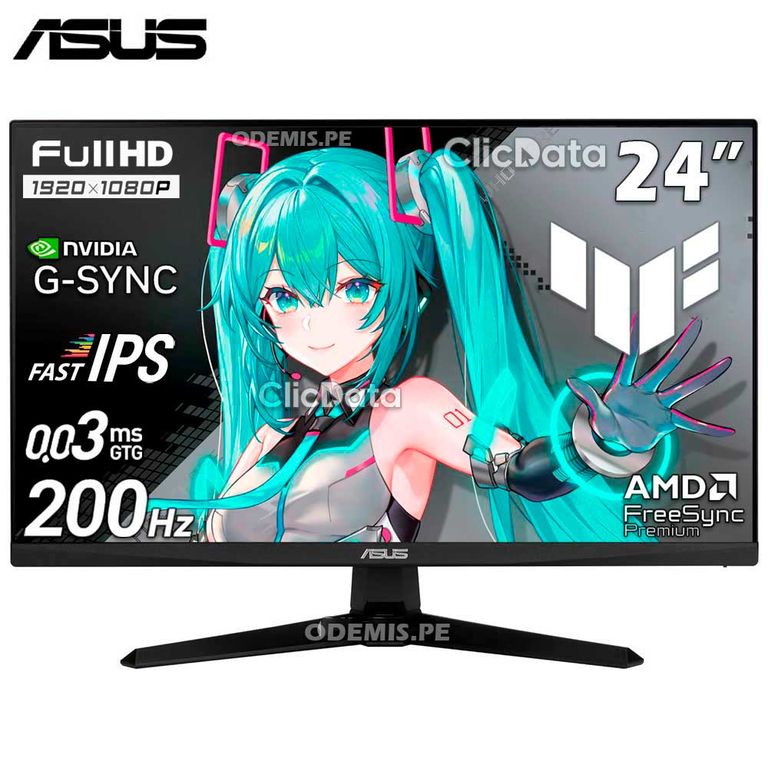 Monitor TUF Gaming VG249Q5A, Fast-IPS Full HD de 23.8, 200Hz, 0.3ms, G-SYNC.
