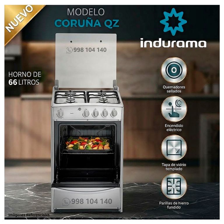 Cocina a Gas Coruña QZ 4 Hornillas
