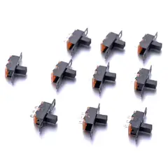 GENERICO - Interruptor Suiche Switch Deslizante SS12F15 3 Pines x10