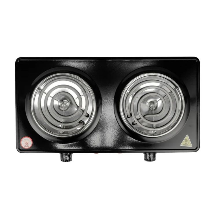 Cocina Eléctrica HP1400 2 Hornillas 2000W con Quemadores de Metal