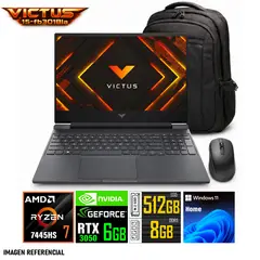 HP - Laptop Gamer Victus 15 15.6" FHD AMD Ryzen 7 7445H 8GB RAM 512GB SSD NVIDIA RTX 3050 Windows 11