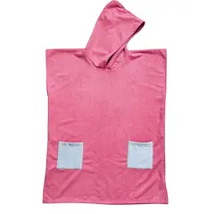 RED CARROT - Toalla poncho niña 8 a 12 años fucsia celeste