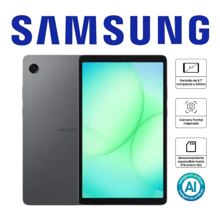 TABLET A11 8.7 RAM 4GB SSD 64GB COLOR GRIS MOD SM-X133