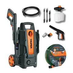 TRUPER - Hidrolavadora Portatil 1400W 1500PSI + Manguera 20 Metros