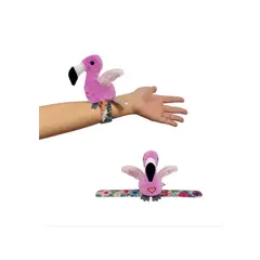 QUALITY PRODUCTS - Pájaros Interactivo con Muñequera Repiten Aletean y Cantan - Happy Yappers Flamingo