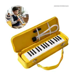 CALIFORNIA - Melódica de 32 teclas "California" - Color Amarillo con Estuche Rígido