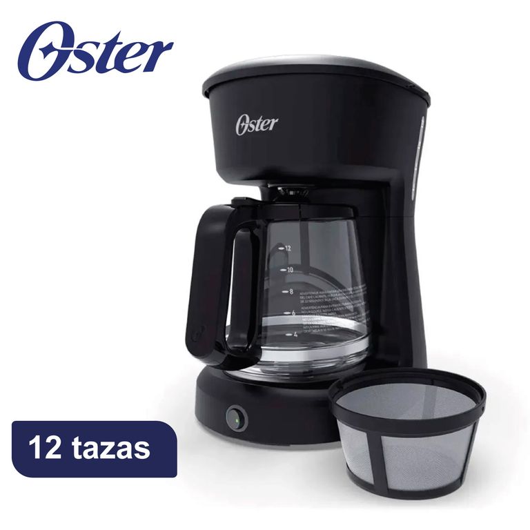 - Cafetera De 12 Tazas Con Filtro Permanente ON/OFF BVSTDCS12B