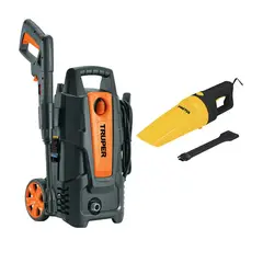 TRUPER - Hidrolavadora 1500 Psi + aspiradora para auto 12v