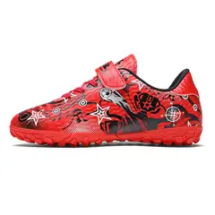 SHANDIAN - Zapatillas de Fútbol Hombre TF zapatos hombre Rojo