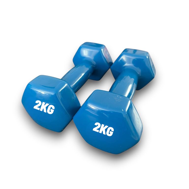 Mancuernas 2KG Antideslizantes Pesas Gimnasio