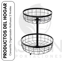 GENERICO - Canastilla Organizador Multiusos 2 Niveles