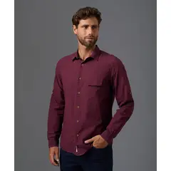 Mbo - Camisa Manga Larga 100% Algodón Classic Fit Hombre