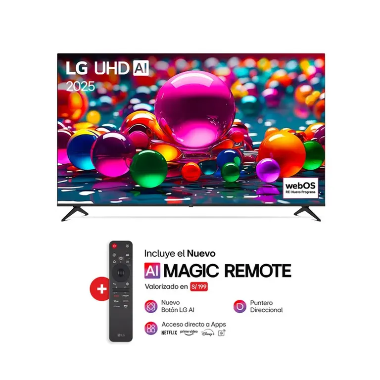 Televisor 75 UHD 4K Smart TV ThinQ AI - 75UA8050PSA