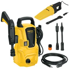 PRETUL - Hidrolavadora alta presión 1350 PSI, Aspiradora de auto TERRYCOMBO