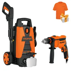 TRUPER - Hidrolavadora portátil 1500PSI Taladro 1/2" 600w Regalo