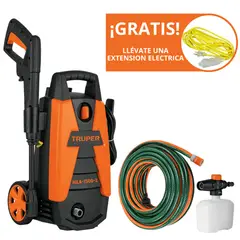 TRUPER - COMBO Hidrolavadora portátil 1500 PSI + manguera reforzada 10m