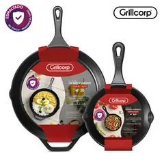 GRILLCORP - Sartenes HF Esmaltado N°16.5 + N°30