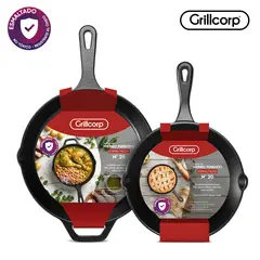 GRILLCORP - Sartenes HF Esmaltado N°20 + N°25