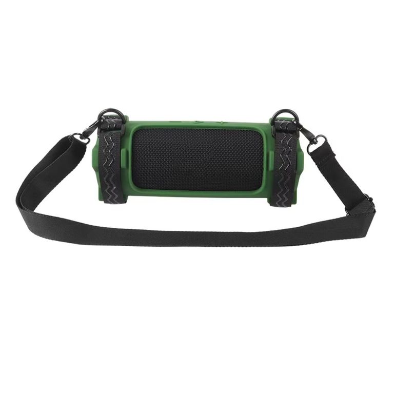 FUNDA CASE PROTECTOR SILICONA CON CORREA PARA JBL FLIP 7 VERDE
