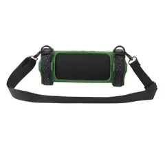 GENERICO - FUNDA CASE PROTECTOR SILICONA CON CORREA PARA JBL FLIP 7 VERDE