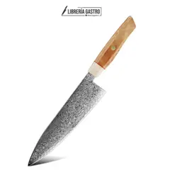 GENERICO - Cuchillo Chef #8, 67 capas acero Damasco, núcleo S35VN