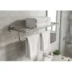 GENERICO - TOALLERO TIPO HOTELERO 4 BARRAS ACERO INOX