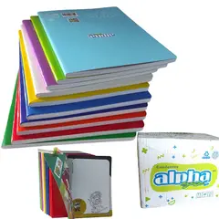 GENERICO - Set de 3 Cuaderno Alpha Triplerenglon de 88 hojas